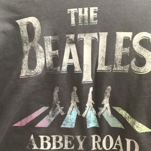 The Beatles Gray Sweatshirt Cropped Womens/Vintage!!!